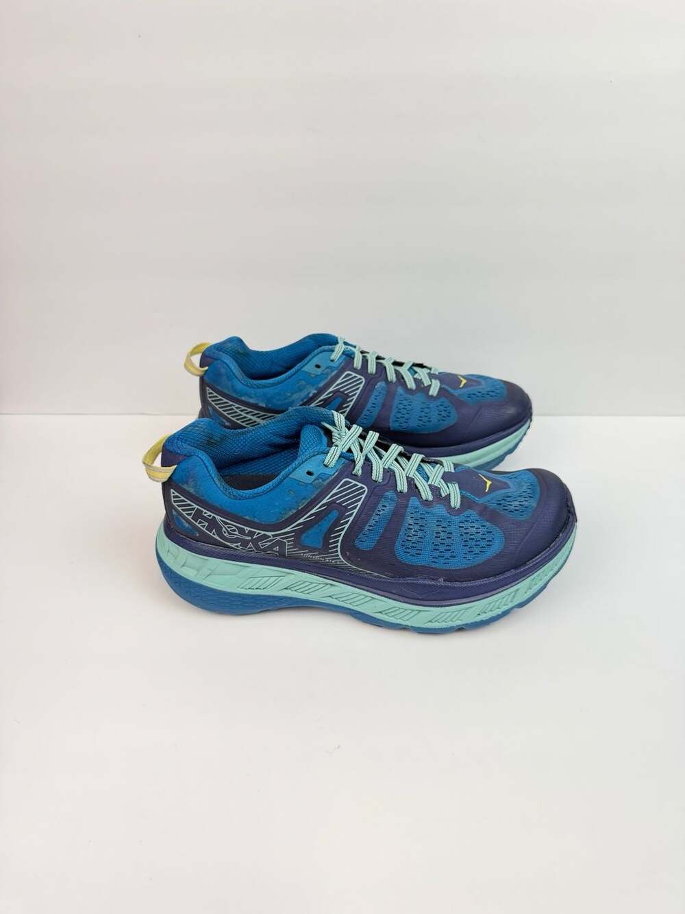 Hoka One One Womens Stinson ATR 5 Seaport Aqua Haze Shoes 1099730 SAHZ Sz 9